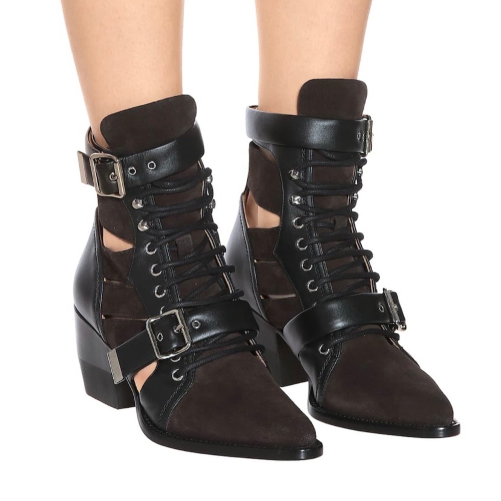 Chloe Tyler Leather and Suede - 37